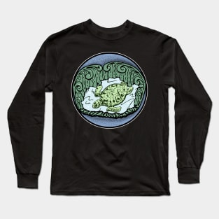 Turtle sea weed kelp Long Sleeve T-Shirt
